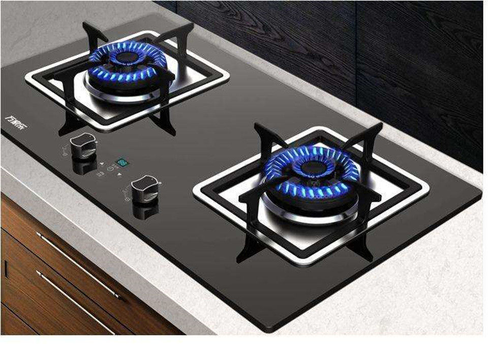 RT039-Household Nine-burner Double Stove Built-in Natural Gas kitchen stove Liquefied Petroleum lpg Gas Stove Fierce